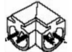 440F-A0071S CORNER CONNECTORS GUARDMASTER