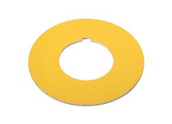 800T-X646 30mm 800T Blank Yellow Ring Legend Plate