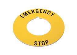 800T-X646EM 30mm 800T EMERGENCY STOP Yel Ring Legend